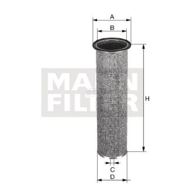 Filtr powietrza wewnętrzny M&H CF950 | Exvi