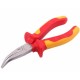 Szczypce izolowane, wydłużone wygięte 160 mm. WMP018 | Exvi