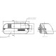 Lampa tylna zespolona 262x99mm, prawa Cobo 021000000 | Exvi