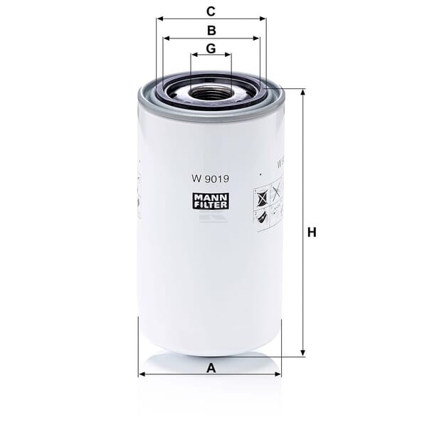 Filtr oleju W9019 | Exvi