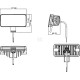 Lampa robocza LED, prostokątna 54W 4100lm LA10420 | Exvi