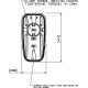 Lusterko dzielone 12V (prawe) 7135014 | Exvi