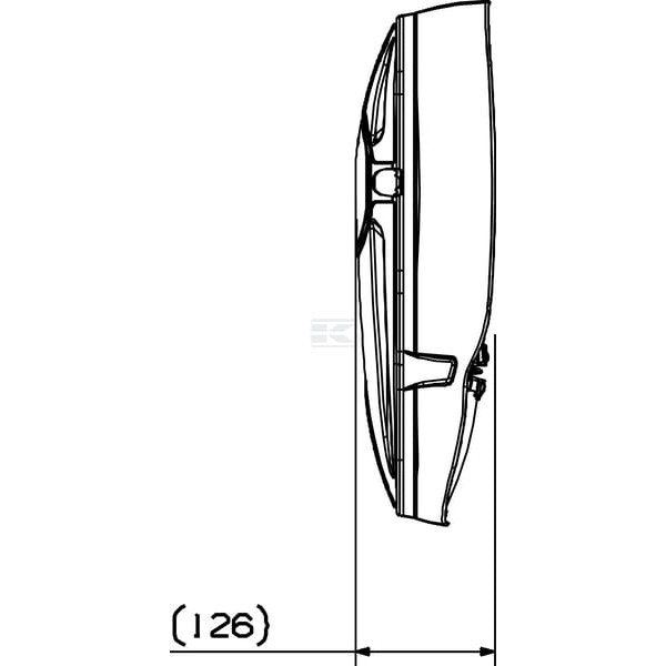 Lusterko dzielone 12V (prawe) 7135014 | Exvi