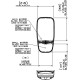 Lusterko dzielone 12V (prawe) 7135014 | Exvi