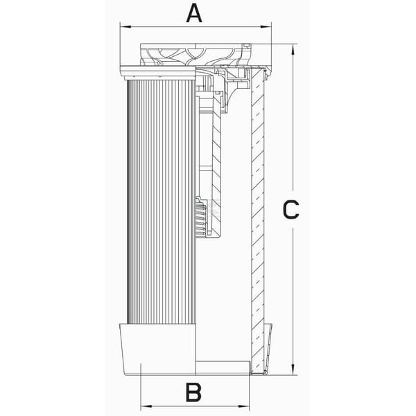 Filtr hydrauliczny V9142758 | Exvi