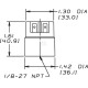 Czujnik, 1 / 8, 60 mbar, Donaldson X770062 | Exvi
