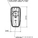 Lusterko dzielone 12V (lewe) 7135013 | Exvi