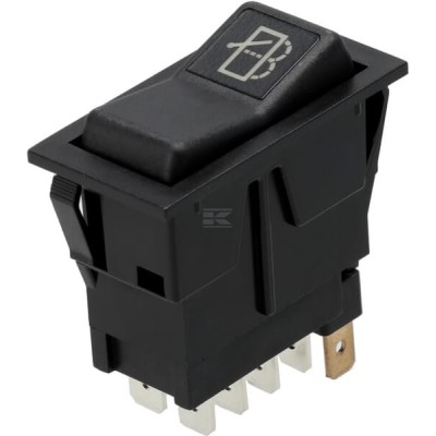 Przełącznik kołyskowy, I-0-(II) SW10044KR | Exvi