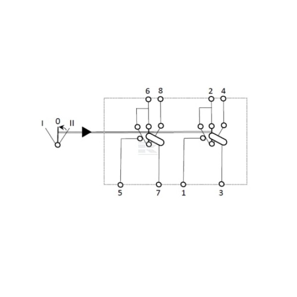 Przełącznik kołyskowy, I-0-(II) SW10044KR | Exvi