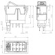 Przełącznik kołyskowy, I-0-(II) SW10044KR | Exvi