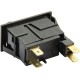 Przełącznik kołyskowy, 0-I, off-on, 4-pin 13419000 | Exvi