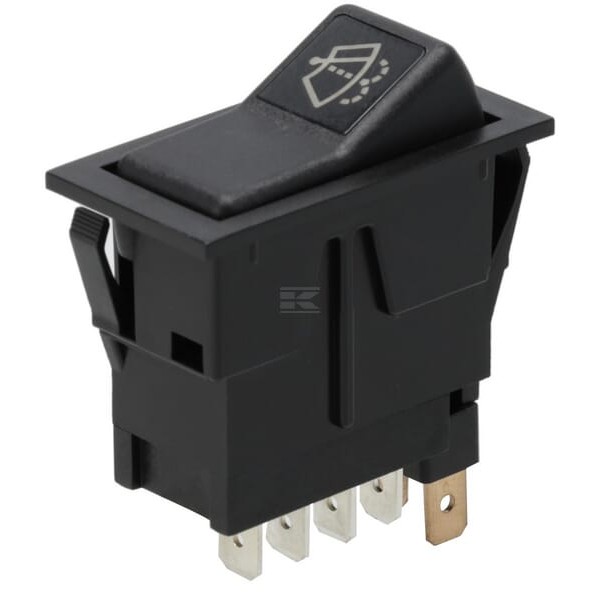 Przełącznik kołyskowy, I-0-(II) SW10058KR | Exvi