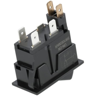Przełącznik kołyskowy, I-0, on-on, 12V SW10036KR | Exvi