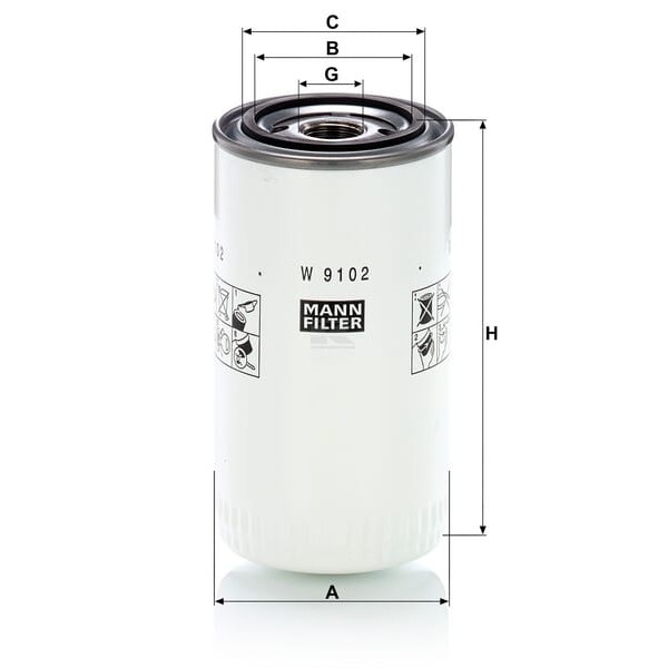 Filtr oleju W9102 | Exvi
