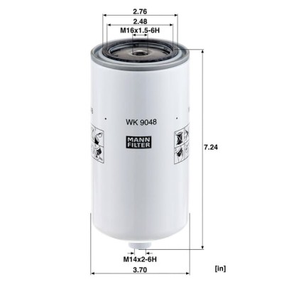 Filtr paliwa WK9048X | Exvi