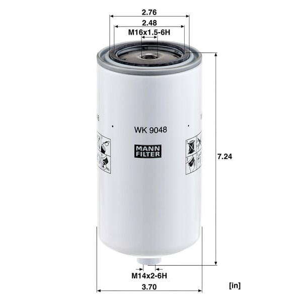 Filtr paliwa WK9048X | Exvi