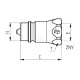 Szybkozłącze wtyczka 1/2" gwint wew. 1/2" 2NV12GASM | Exvi