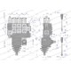 Rozdzielacz hydrauliczny 3-sekcyjny max ROZ40L/3X2J | Exvi