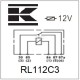 Miniprzekaźnik 12V, przełączanie, 30A/40A RL112C3 | Exvi