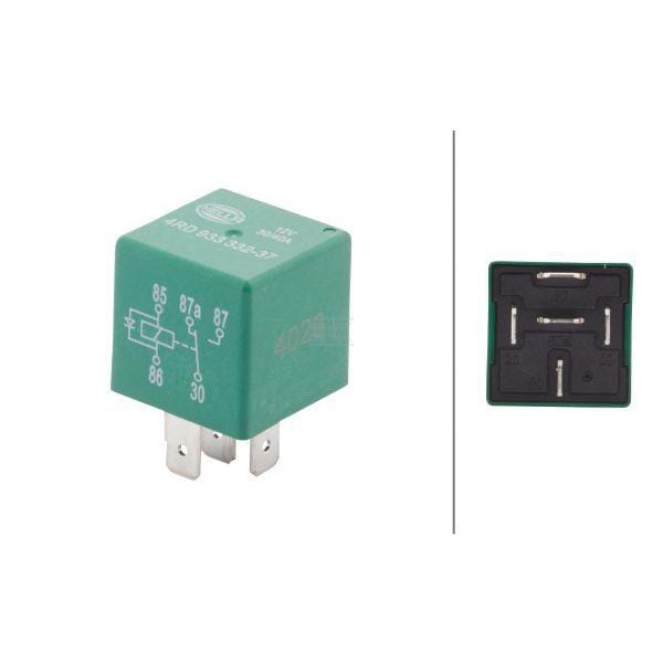 Przekaźnik 30/40A, 12V, 5 pin z diodą 4RD933332371 | Exvi
