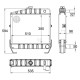 Chłodnica wody pasująca do Case IH 3399930R2N | Exvi