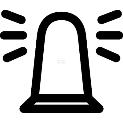 Symbol obrotowego światła ostrzegawczego 9XT713630711 | Exvi