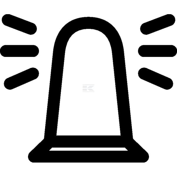 Symbol obrotowego światła ostrzegawczego 9XT713630711 | Exvi