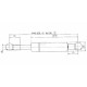 Sprężyna gazowa L248 mm 350N Stabilus CA551244 | Exvi