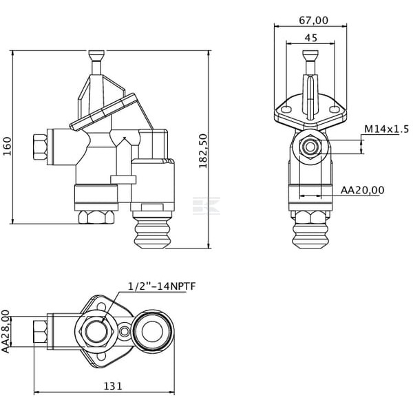 Pompa paliwa zasilająca Kramp J936316KR | Exvi