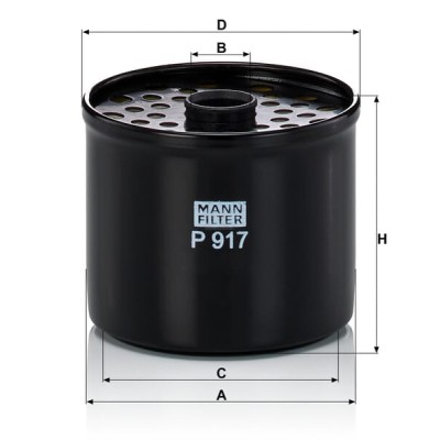 Wkład filtra paliwa P917X | Exvi