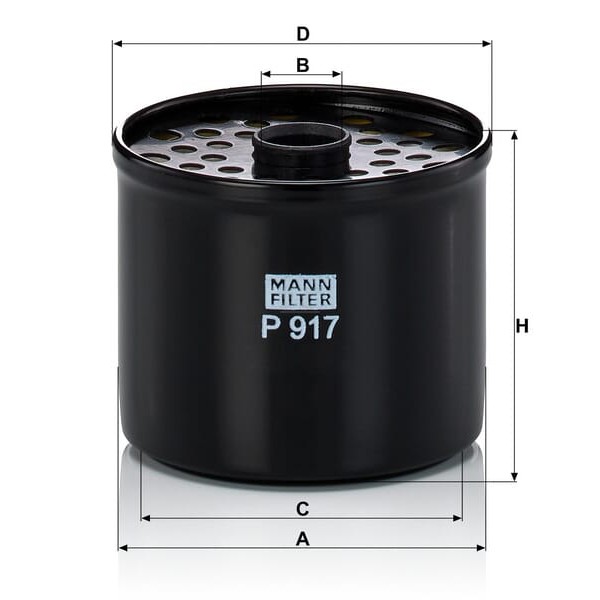 Wkład filtra paliwa P917X | Exvi
