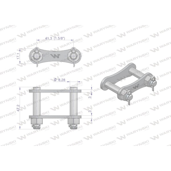 Zamek łańcucha S55X (R1 41.30) zastosowanie ZS55X | Exvi
