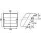 Lampa tylna zespolona 155x140mm, lewa 2SE996030011 | Exvi