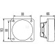 Lampa robocza kwadratowa H3 1GA996020001 | Exvi
