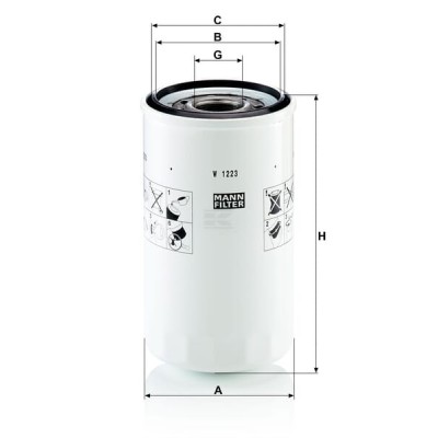 Filtr oleju W1223 | Exvi