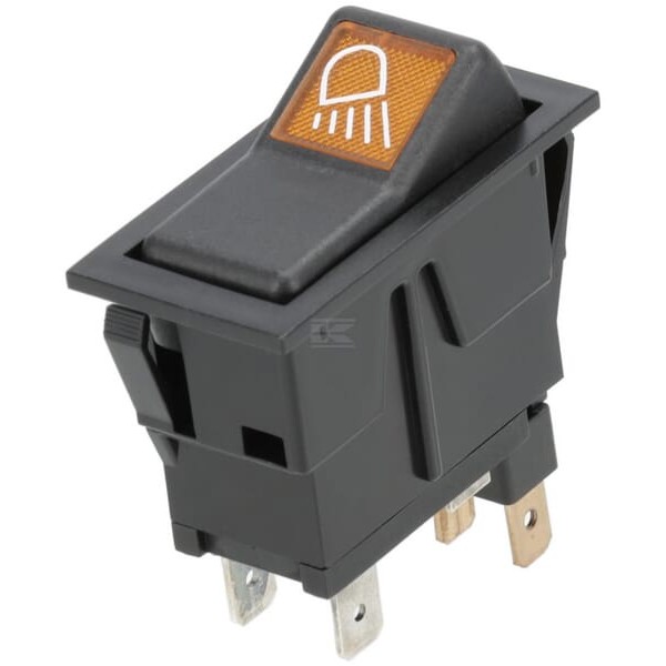 Przełącznik kołyskowy, I-0, on-on, 12V SW10035KR | Exvi