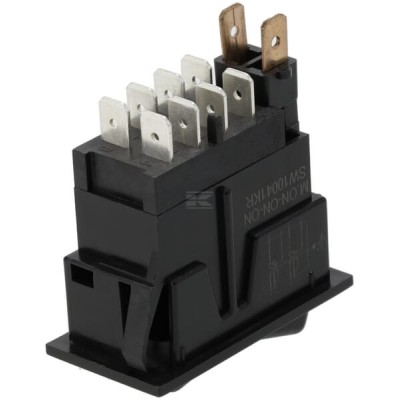 Przełącznik kołyskowy, I-0-(II) SW10041KR | Exvi