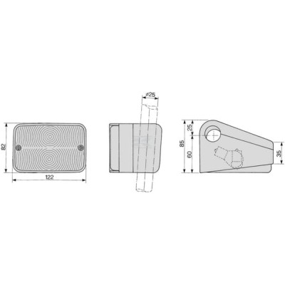Lampa zespolona kierunkowskazu i postoju 03271000 | Exvi