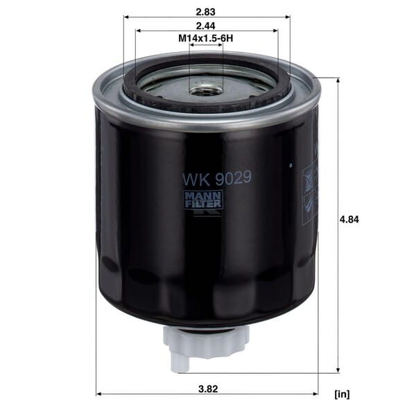 Filtr wymienny paliwa WK9029 | Exvi