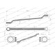 Klucz oczkowy odsadzony 10 x 11 mm. CrV WMK115 | Exvi