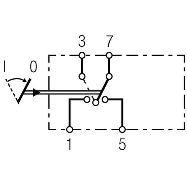 Przełącznik kołyskowy, (I)-0 4-pin bez 6GM004570071 | Exvi