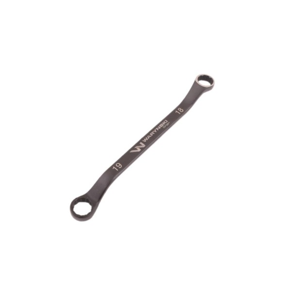 Klucz oczkowy odsadzony 18 x 19 mm. CrV WMK121 | Exvi