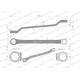 Klucz oczkowy odsadzony 20 x 22 mm. CrV WMK123 | Exvi
