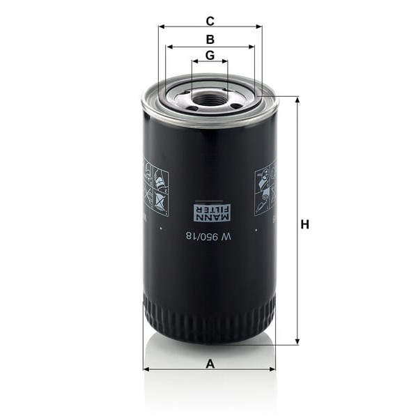 Filtr oleju W95018 | Exvi