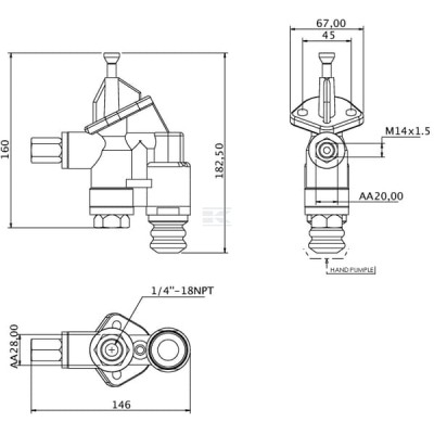 Pompa paliwa zasilająca Kramp J936317KR | Exvi
