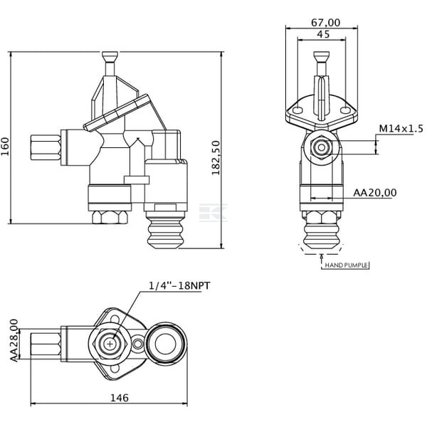 Pompa paliwa zasilająca Kramp J936317KR | Exvi