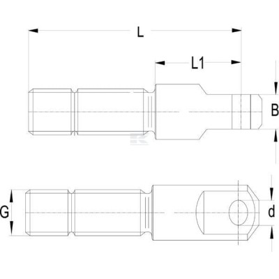 Łeb drążka 20,1 22,5 M30 198 1200284 | Exvi