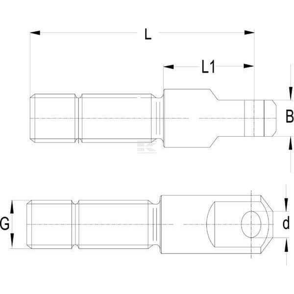 Łeb drążka 20,1 22,5 M30 198 1200284 | Exvi