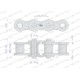 Zestaw naprawczy łańcucha 20B-1X3Ps+ K20B-1X3L+Z-1 | Exvi