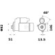 Rozrusznik 12V 4.2kW Z-10 CW Mahle IS1114 | Exvi